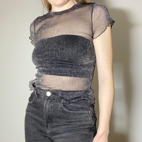 Sheer Shimmering Top